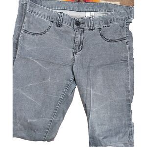 RVCA Dayley Washed‎ Gray Mid Rise Denim Skinny Jeans Distressed Size 29